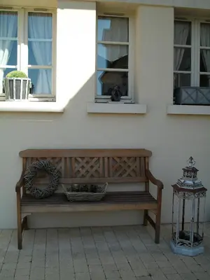 Balcon ou terrasse dans l'établissement Ferme De La Canardière