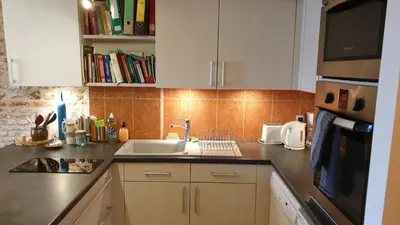 Cuisine ou kitchenette dans l'établissement Dieppe Quai Henri IV