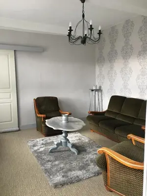 Coin salon dans l'établissement gite du moulin