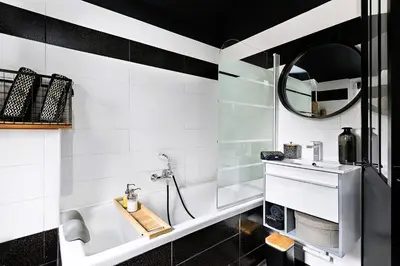 Cuisine ou kitchenette dans l'établissement La Souche