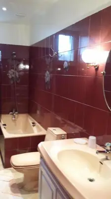 Salle de bains dans l'établissement Gite de la ferme du couvent