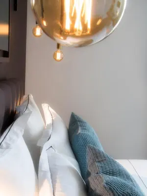 Un ou plusieurs lits dans un hébergement de l'établissement Hôtel-Restaurant Bel Ami