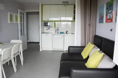 Cuisine ou kitchenette dans l'établissement Le B04