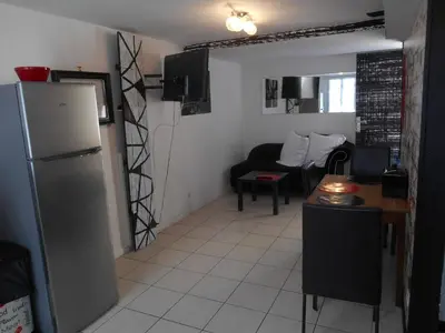 Cuisine ou kitchenette dans l'établissement Au Nid du Thil