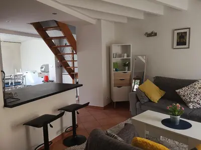 Cuisine ou kitchenette dans l'établissement Maison le Napoléon 3 chambres 6 lits, non adapté aux PMR
