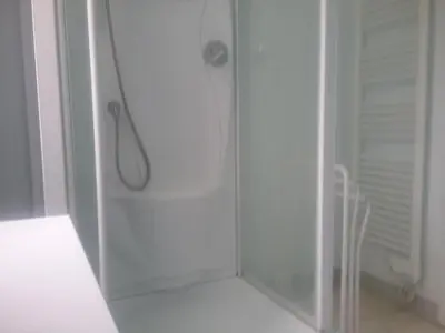 Salle de bains dans l'établissement Gite a la ferme