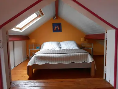 Un ou plusieurs lits dans un hébergement de l'établissement Gîte Dieppe