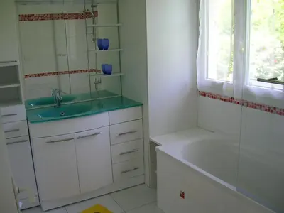Salle de bains dans l'établissement Gîte Dieppe