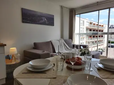 Coin salon dans l'établissement Appart'HomeCity - Rouen Ile Lacroix Seine