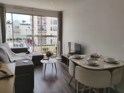 Coin salon dans l'établissement Appart'HomeCity - Rouen Ile Lacroix Seine