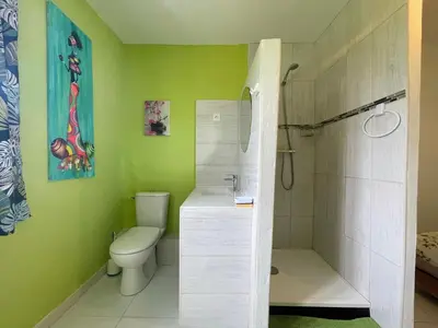 Salle de bains dans l'établissement Chambre d'hôte