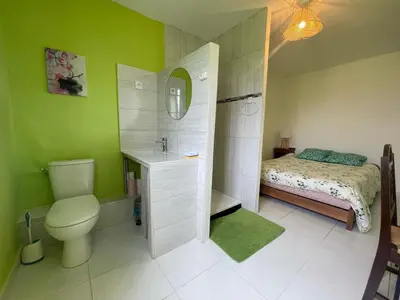 Salle de bains dans l'établissement Chambre d'hôte