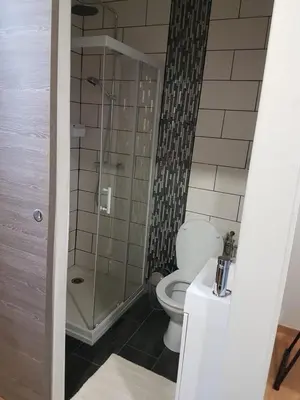 Salle de bains dans l'établissement Hameau des Essarts