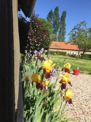 Jardin de l'établissement Charmante Maison entre les Pommiers