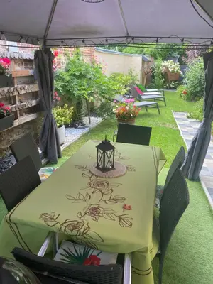 Jardin de l'établissement Gite au bord du Lac