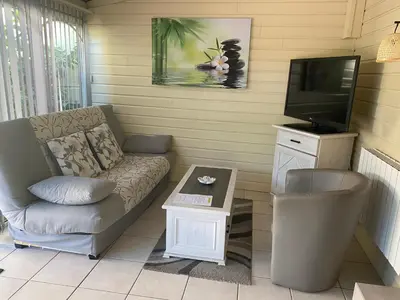 Cuisine ou kitchenette dans l'établissement Gite au bord du Lac