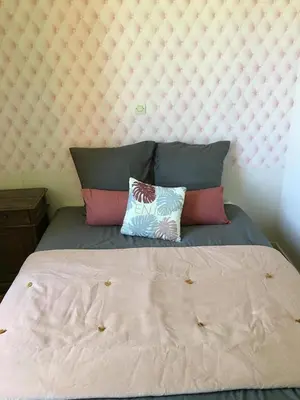 Un ou plusieurs lits dans un hébergement de l'établissement Chambres au Domaine de Seraincourt