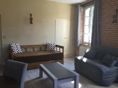 Coin salon dans l'établissement Logis de l'orangerie