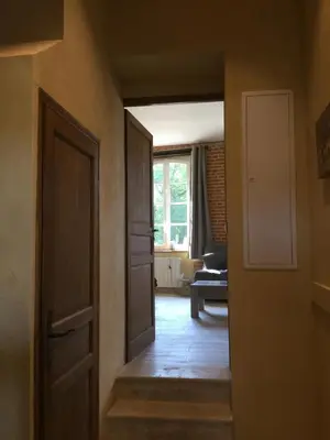 Coin salon dans l'établissement Logis de l'orangerie