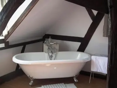Salle de bains dans l'établissement L'Escapade de Marijac