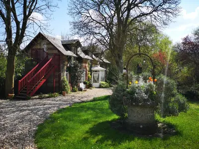 Jardin de l'établissement Le Domaine des Prés du Hom