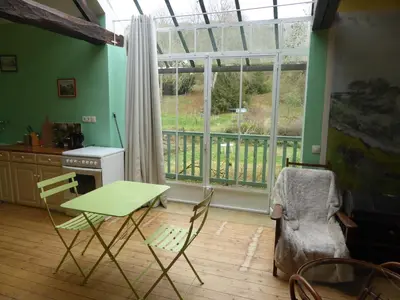 Balcon ou terrasse dans l'établissement Les Buissonnets