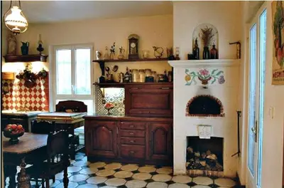 Cuisine ou kitchenette dans l'établissement Le Temps d'un Rêve