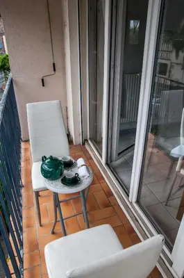 Balcon ou terrasse dans l'établissement Flosoleil