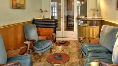 Coin salon dans l'établissement Auberge des Écluses