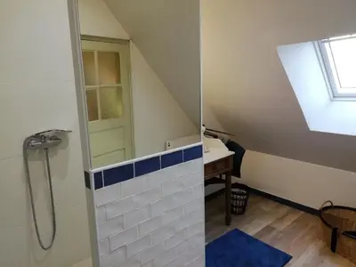 Salle de bains dans l'établissement La 