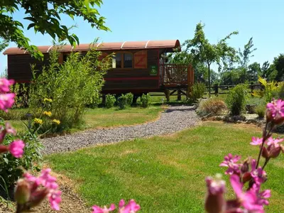 Jardin de l'établissement La Roulotte du Verger