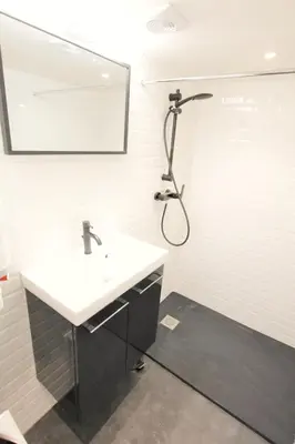 Salle de bains dans l'établissement Appart Rouen Centre