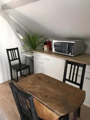 Cuisine ou kitchenette dans l'établissement Manoir de l'Aumônerie