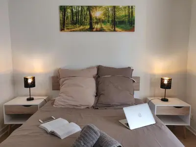Coin salon dans l'établissement Appart'HomeCity - Rouen Vauban
