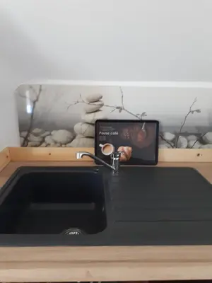 Cuisine ou kitchenette dans l'établissement Chambres d'hôtes Les 4 Vents