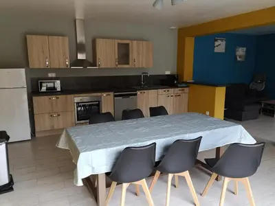 Cuisine ou kitchenette dans l'établissement Gîte à la ferme du Bailly - Baie de Somme
