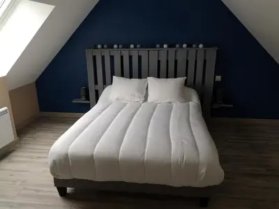 Un ou plusieurs lits dans un hébergement de l'établissement Gîte à la ferme du Bailly - Baie de Somme