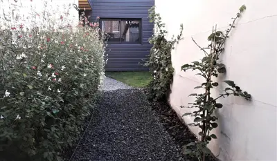 Jardin de l'établissement Studio avec jardin et stationnement gratuit à Rouen