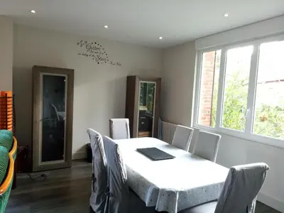 Coin salon dans l'établissement Maison de Charme en Normandie