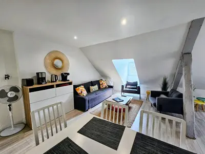 Cuisine ou kitchenette dans l'établissement Appartements Up & Down by Beds76