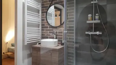 Salle de bains dans l'établissement Welk'Home Loft Rouen CHU - Coeur Historique
