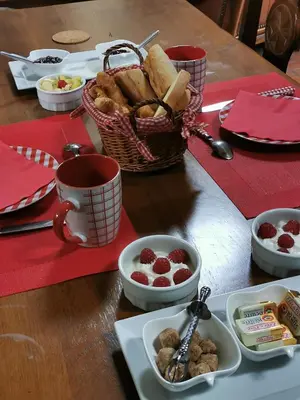 Nourriture dans le B&B/chambre d'hôtes ou à proximité