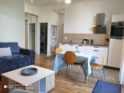 Cuisine ou kitchenette dans l'établissement HORTILLON
