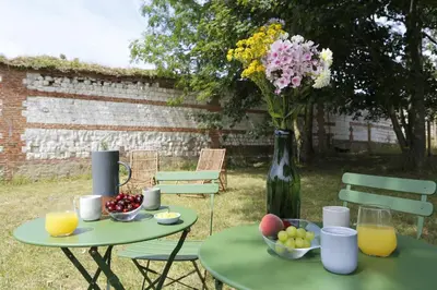 Jardin de l'établissement Au Souffle de Vert