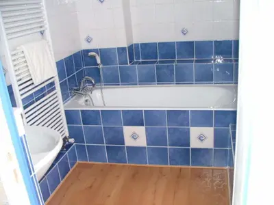 Salle de bains dans l'établissement Chez Francine et Xavier