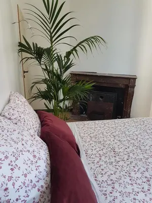 Un ou plusieurs lits dans un hébergement de l'établissement Loft Zen Rouen - Jacuzzi - Centre Historique