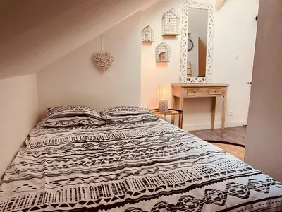 Un ou plusieurs lits dans un hébergement de l'établissement Le duplex Saint Gilles centre ville Baie de Somme