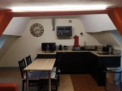 Cuisine ou kitchenette dans l'établissement Le Perchoir (Hotel de ville / 40m22 / 1ch / 2-4pers )