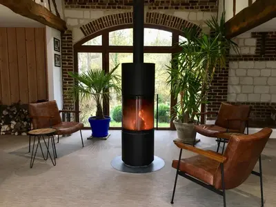 Coin salon dans l'établissement Château d'Harcelaines
