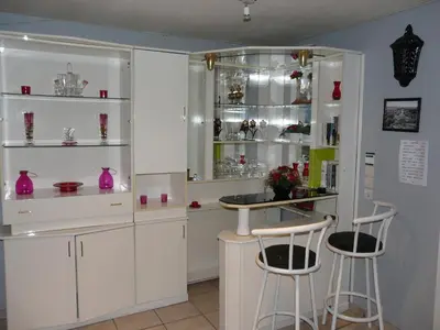 Cuisine ou kitchenette dans l'établissement Gîte du Domaine de La Reine Blanche
